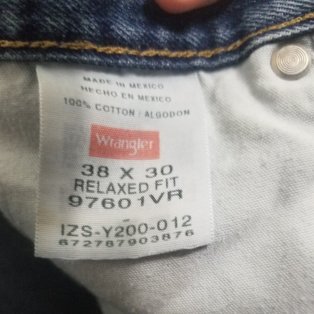 Wrangler relaxed 38 x 30 men's jeans, 100% cotton! - Picture 3 of 6